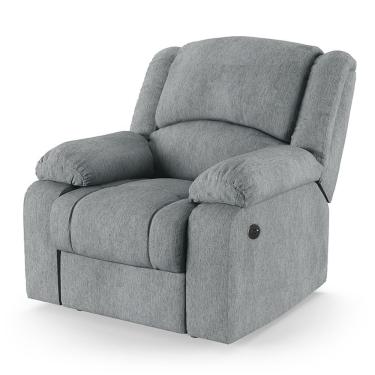 Imagem de Poltrona Do Papai Reclinável Melim Controle Power Elétrico Usb Linho Cinza Fh1 - D'rossi