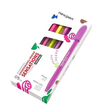 Imagem de Caneta Esferográfica Pentop Sensations Ponta Fina 0.7mm Perfumada 5 Cores Newpen
