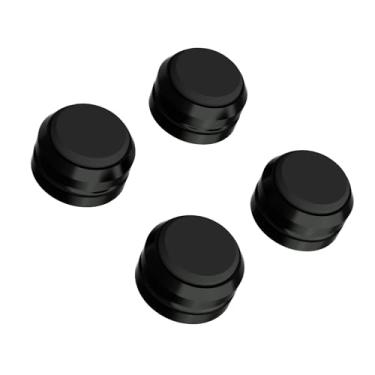 Imagem de Preffair Altifalante de áudio/alumínio com isolamento de silicone para toca-discos amortecedor de vibração amortecedor de absorção para amplificador pré-amplificador dispositivos DAC 4 peças (preto