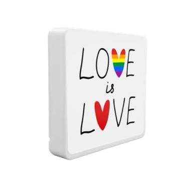 Imagem de Luminária Box Slim Love Is Love USB