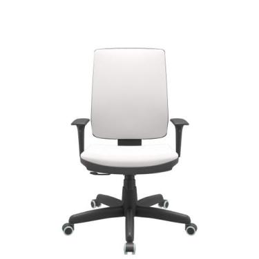 Imagem de Cadeira Office Brizza Soft Vinil Branco RelaxPlax Base Standard 120cm 