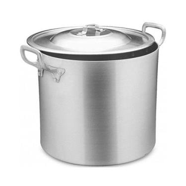 Imagem de Caldeirão de Alumínio Com Tampa Nº 28 15 Litros Industrial Hotel ABC -