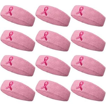 Imagem de COUVER Faixa de cabelo esportiva com absorção de umidade, tecido felpudo de algodão atlético, faixa de suor para tênis, basquete, corrida, academia, malhar para homens e mulheres, pacotes múltiplos