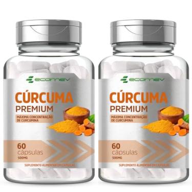 Imagem de Curcuma Longa 500mg 60 Cápsulas - Ecomev (Kit 2)