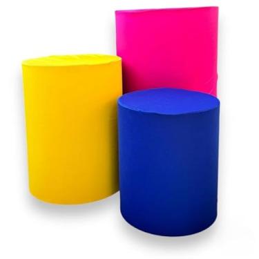 Imagem de kit Capa Trio de Cilindro Decoração Festa Veste Facil - multicolorido - ESCOLHA COMO QUISER Organização de Decoração para Festas(PINK/OURO/ROYAL)