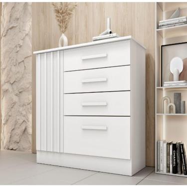 Imagem de Cômoda Guarani Porta Ripada Tcil Móveis Neve