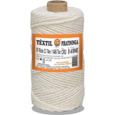 Imagem de Barbante CRU 100G 6 Fios Rolo 101M - Barbantes Piratininga