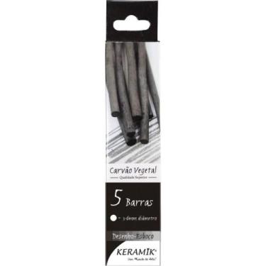 Imagem de Carvao para Desenho Vegetal Natural 3-6MM. - Keramik