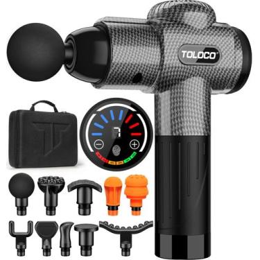 Imagem de Pistola de massagem TOLOCO Carbon Deep Tissue Back Massager
