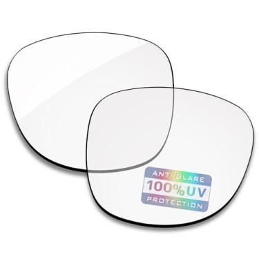 Imagem de Bowyer Lentes de substituição compatíveis com óculos de sol Ray-Ban Meta Wayfarer RW4008 53 mm - HD Clear