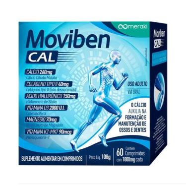 Imagem de Suplemento Alimentar Moviben Cal 60 Comprimidos