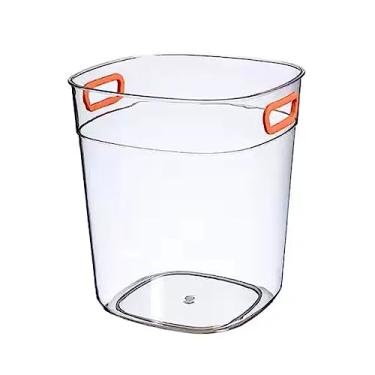 Imagem de Baldes de gelo de acrílico transparente, refrigerador de champanhe de plástico, banheiras de bebidas grossas com alça, refrigerador de vinho para bar, casa, festas (grande)