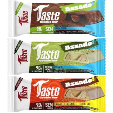 Imagem de Kit 3 barra de proteina brigadeiro pistache e caramelo - MRS TASTE