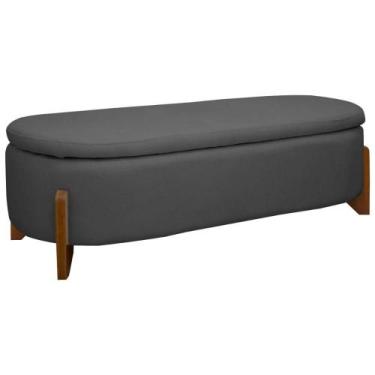 Imagem de Puff Baú Organizador de Sapatos Thor 135cm Para Cama Bouclé - SOFA STO