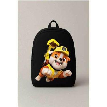 Imagem de Mochila Escolar Estampada Cachorrinho Bombeiro Fofo Bolsa Ideal Para P