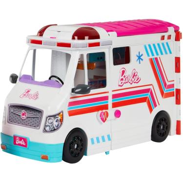 Imagem de Conjunto Ambulância De Resgate Da Barbie Com Luz e Som - Mattel HKT79