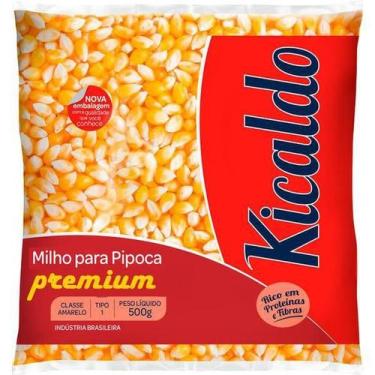 Imagem de KIT COM 3 - Milho de Pipoca Premium Kicaldo 500g.