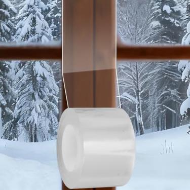 Imagem de Fita de Vedação Transparente para Janela, 5cm x 10m Vedação Sem Resíduos Fita Isolante Clara para Portas Janelas Vidro do Chuveiro Frestas