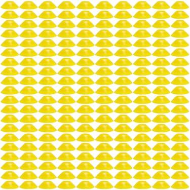 Imagem de wlilupah 100 Pçs Mini Cones de Futebol para Agilidade Esportiva Disco Cones Treinamento para Exercícios de Agilidade Esportes Futebol Basquete Futebol Basquetebol Exercícios (Amarelo)
