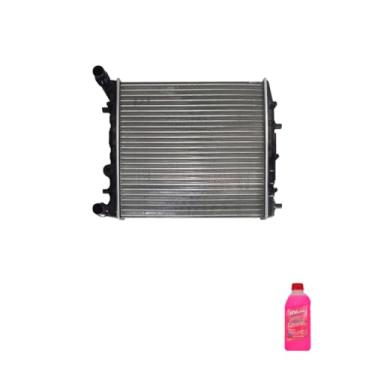 Imagem de Kit Radiador VW Fox Polo 2003 a 2005 com Aditivo Radiador Visconde Rosa Pronto Uso