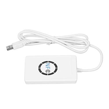Imagem de Serounder USB NFC Smart IC Card Reader Gravador de Leitura Rápida Velocidade de Gravação 13,56 MHz Leitor de Cartão Inteligente Sem Contato para Etiquetas ISO 14443 A/B e FeliCa NFC, Mini Design