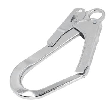 Imagem de KIMISS Gancho Instantâneo de Vergalhão - Liga de Aço de Alta Resistência Forjada Com Trava Dupla Segurança Gancho de Cordão para Proteção contra Quedas Capacidade de Carga 22KN para Uso Industrial e