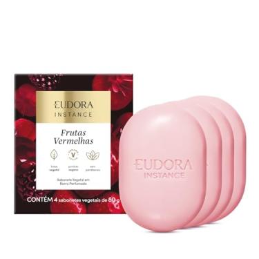 Imagem de Eudora Instance Sabonete Vegetal em Barra Perfumada Frutas Vermelhas 4x80g