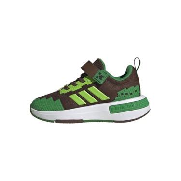 Imagem de adidas Tênis infantil unissex Minecraft Pro El C, Auburn/Semi Solar Verde/Branco, 11 Little Kid