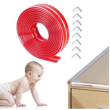 Imagem de Kit Proteção de Quinas e Bordas  Silicone Transparente 6 Metros mais 8