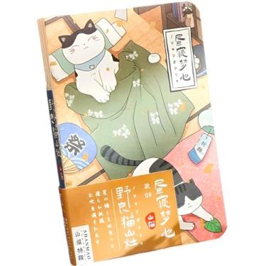 Imagem de KetA Caderno de bolso fofo – Mini diário de 12 x 7 cm, 160 folhas – caderno pequeno fofo para bolsa/bolsa, diário de viagem portátil para mulheres, adolescentes e meninas, (menina sonhando acordada)