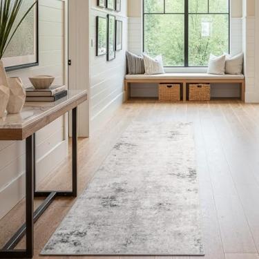 Imagem de GRANNY SAYS Tapete para corredores antiderrapante, tapete lavável para chão de cozinha, corredor de carpete para entrada, lavanderia, tapetes de cozinha longos 5 x 15 com suporte de borracha, tapete