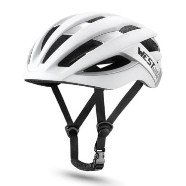 Imagem de Capacete de bicicleta adulto CUOFYUNL Capacete de ciclismo leve ajustável para homens e mulheres Capacetes de conforto resistentes a quedas para ciclistas de montanha (Branca)