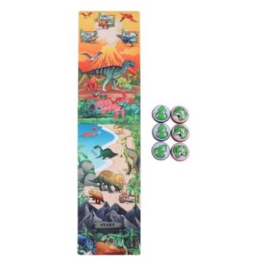 Imagem de SIWOTED Crianças Jogos de Tabuleiro Educacional Interativo Jogo de Estratégia de Curling de Mesa Jogos Divertidos para Família para Crianças e Adultos (Padrão de dinossauro)