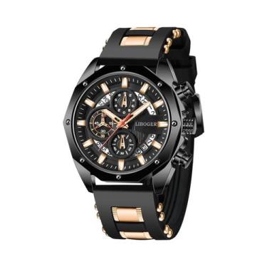 Imagem de Relógio Esportivo Masculino De Quartzo Com Mostrador Grande, Pulseira 