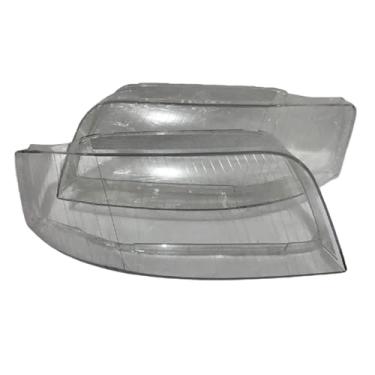 Imagem de Compatível com audi a6 c5 2003-2005 os faróis dianteiros do escudo da lâmpada de vidro, máscaras de tampa transparente(Pair)