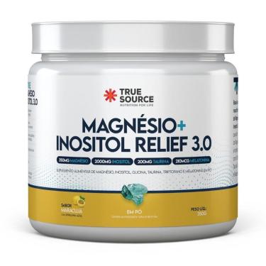 Imagem de Magnesio Bisglicinato Inositol 3.0 350g Maracuja True Source-Unissex