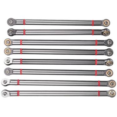 Imagem de SPYMINNPOO Kit de Haste de Tração de Metal Peças de Atualização de Alta Qualidade para Carro de Esteira de Simulação Aixal SCX10 1/10, Material Leve e Resistente para Autenticidade e Desempenho,