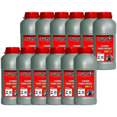 Imagem de Kit Com 12 Fluido Freio Dot 3 500ml - Radnaq