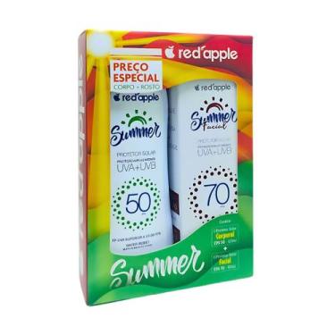 Imagem de Kit protetor solar red apple 125ml fps50 + fps70 60g