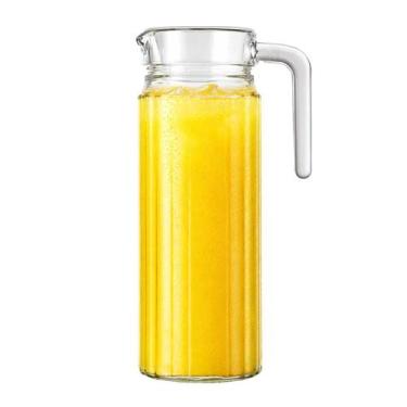 Imagem de Jarra de Vidro 1 Litro Slim Frigo com Design Canelado, Ideal para Port