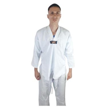 Imagem de Kimono Taekwondo Adulto Dobok Reforçado 1 Fit, A4, Branco