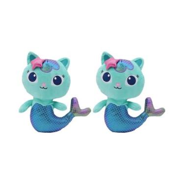 Imagem de Brinquedo De Pelúcia Gato Sereia Para Crianças, Animal De Pelúcia Do C