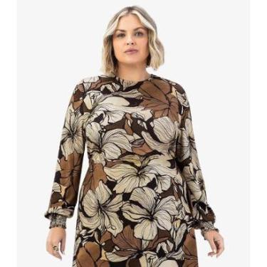 Imagem de VESTIDO MANGA LONGA FLORES-Feminino