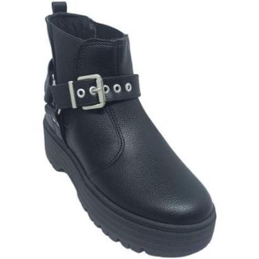Imagem de Bota Moleca Feminina em Napa Floather com Sola Tratorada Cor:;Tamanho:38;Gênero:Feminin...