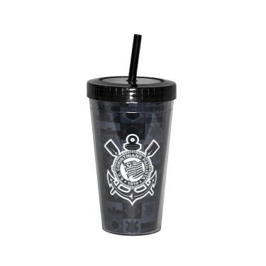 Imagem de Copo Sude Canudo Corinthians Bandeiras-Unissex
