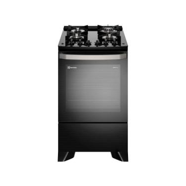 Imagem de Fogão 4 bocas Electrolux Preto Experience c/ Mesa de Vidro, Grill e Pe