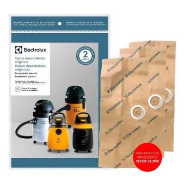 Imagem de Kit Com 3 Sacos Aspirador Electrolux GT30N Modelo Novo