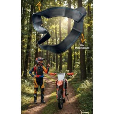 Imagem de Câmara Ar Aro 18 Moto CG Titan Fan YBR Dianteira Traseira - Congratula