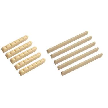 Imagem de Kit 10 Rastilhos e 10 Pestanas de Plástico para Violão Nylon - Smart
