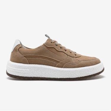 Imagem de Tênis Feminino Drake Pulse Couro Off White-Feminino